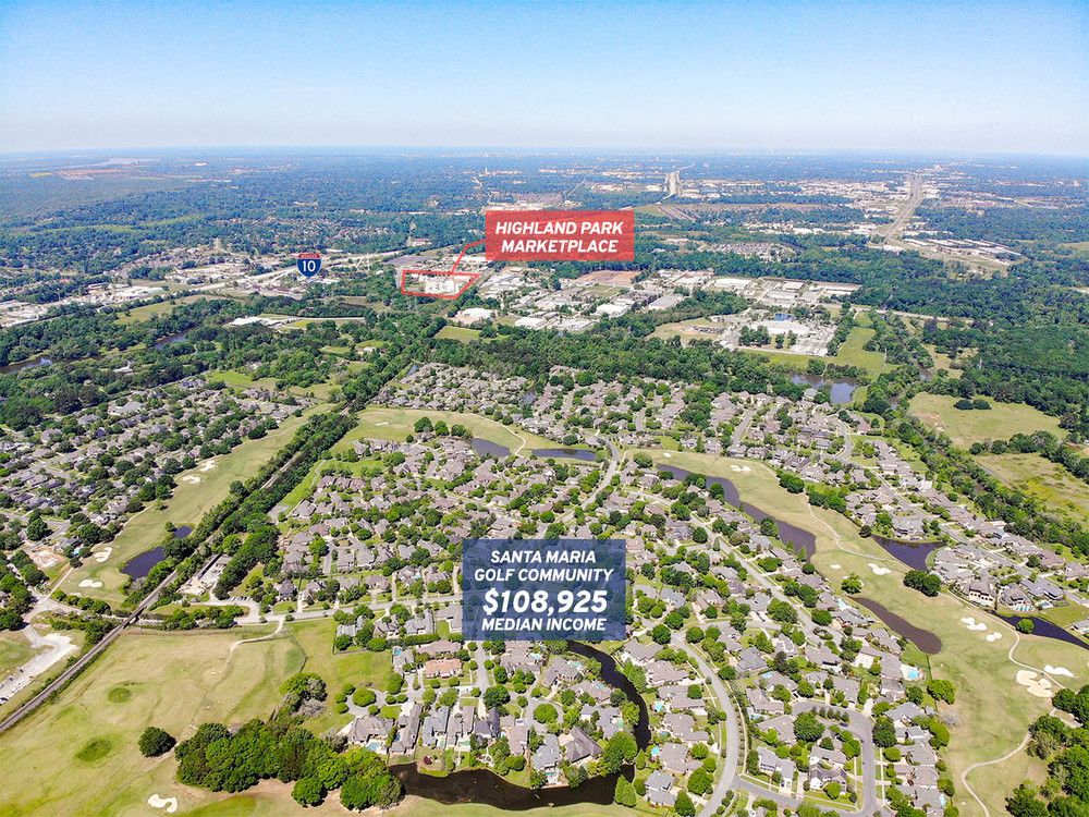 Highland Park Marketplace: 18300-18400 Old Perkins Road East, Baton Rouge, LA 70810